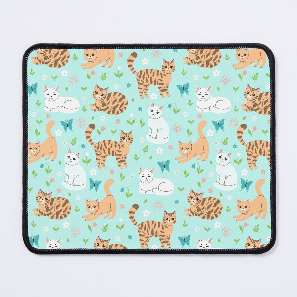 Item preview, cute spring cats and flowers designed and sold by burbura.
