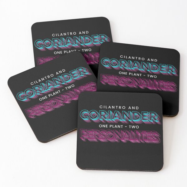 Item preview, Cilantro and Coriander - One Plant Two Personalities Retro Typography designed and sold by ChilliStylish.