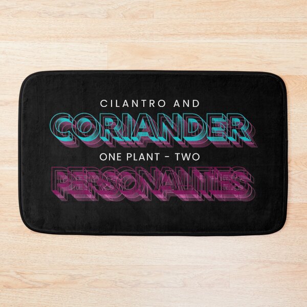 Item preview, Cilantro and Coriander - One Plant Two Personalities Retro Typography designed and sold by ChilliStylish.