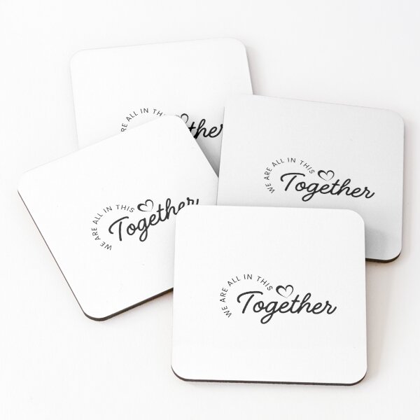 Item preview, We Are All In This Together – Unity & Solidarity Minimalist Typography designed and sold by TeesHearts100.
