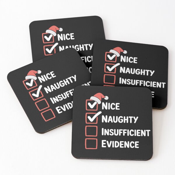 Item preview, Cute Naughty Nice Meter Festive Christmas Checklist designed and sold by Lora Art.