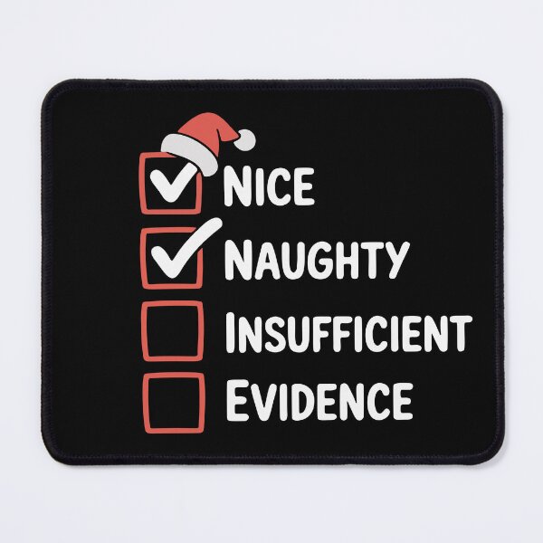 Item preview, Cute Naughty Nice Meter Festive Christmas Checklist designed and sold by Lora Art.