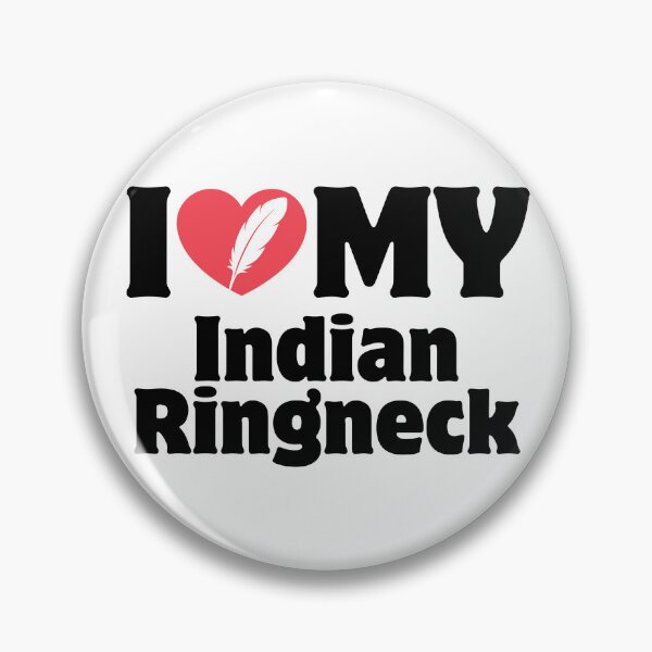 Item preview, Heart Icon Simple Typography I Love My Indian Ringneck designed and sold by LoviqueLab.