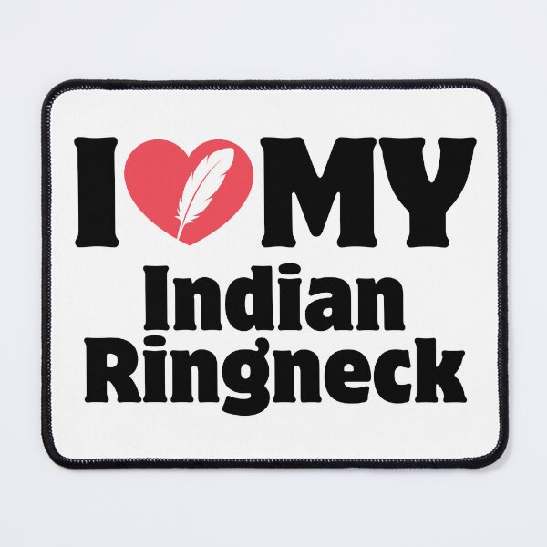 Item preview, Heart Icon Simple Typography I Love My Indian Ringneck designed and sold by LoviqueLab.