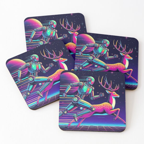 Item preview, robot and deer running designed and sold by Dogandesighn.