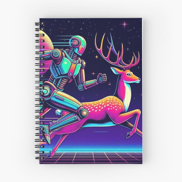 Item preview, robot and deer running designed and sold by Dogandesighn.