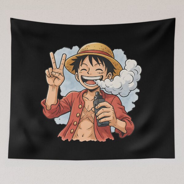 Item preview, Smiling Vape Hero – Anime Style Vapor Art designed and sold by House of Taste Vape Designs.