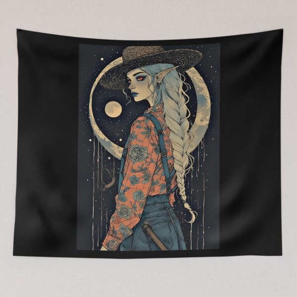 Item preview, Mystical, rural, and beautifully eerie Elf Girl  designed and sold by Neer arts.