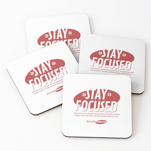 Item preview, Stay Focused – Minimal Motivational Poster with Inspiring Quote designed and sold by TeesHearts100.