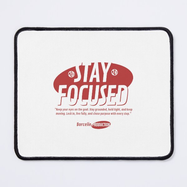 Item preview, Stay Focused – Minimal Motivational Poster with Inspiring Quote designed and sold by TeesHearts100.