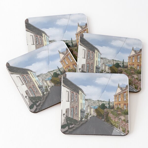Item preview, Polruan Hillway – A Quiet Stroll Through Cornwall Print  designed and sold by MelissaJamesIll.