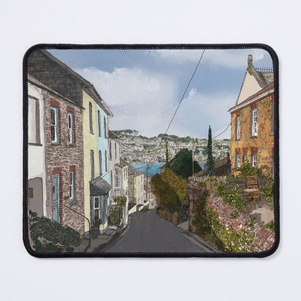 Item preview, Polruan Hillway – A Quiet Stroll Through Cornwall Print  designed and sold by MelissaJamesIll.