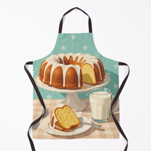 Item preview, Bundt cake and glass of milk  Comfort Foods designed and sold by Ponted.