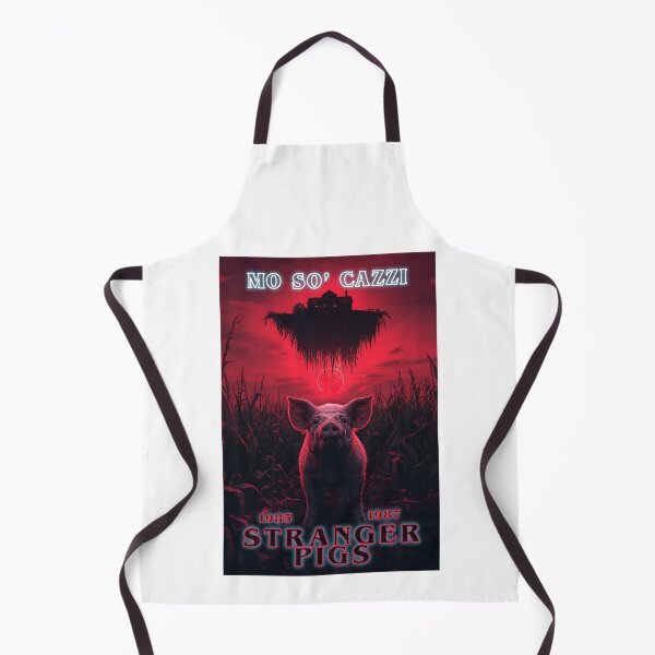 Item preview, Maglietta Stranger Pigs Upside Down Farm Anni 80 Horror Parodia Idea Regalo Divertente designed and sold by RetroCose.