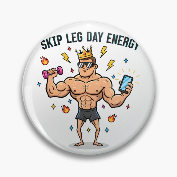 Item preview, Skip Leg Day Energy Meme King designed and sold by AnnDesignStudio.