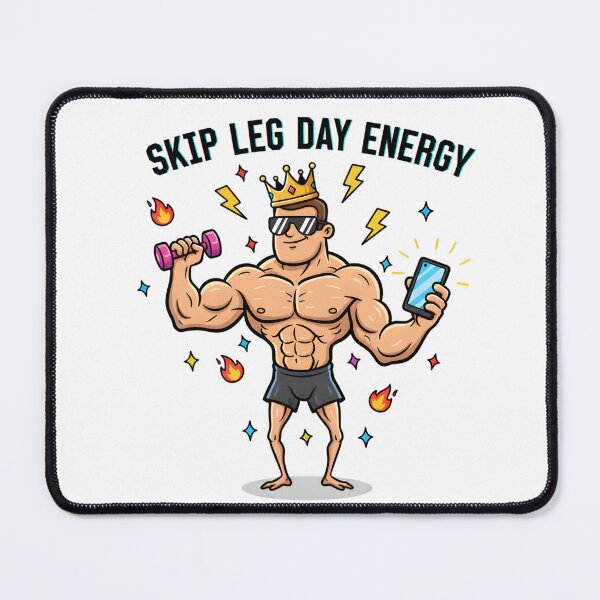 Item preview, Skip Leg Day Energy Meme King designed and sold by AnnDesignStudio.