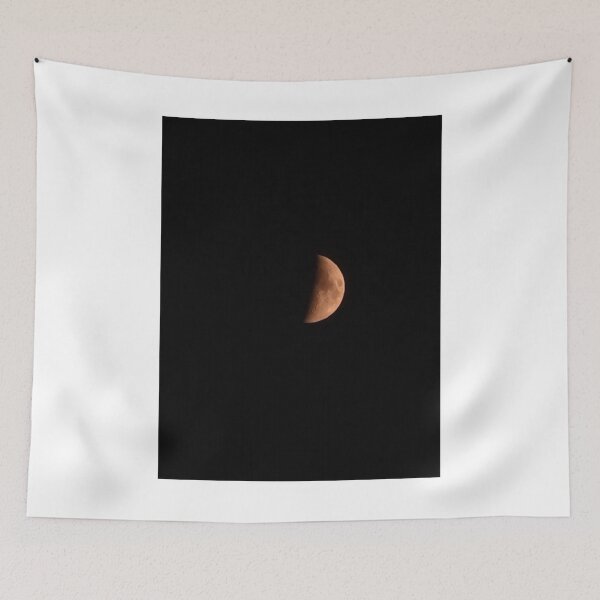 Item preview, Copper Half Moon In Night Sky Photographic Print designed and sold by Mother-Nature65.