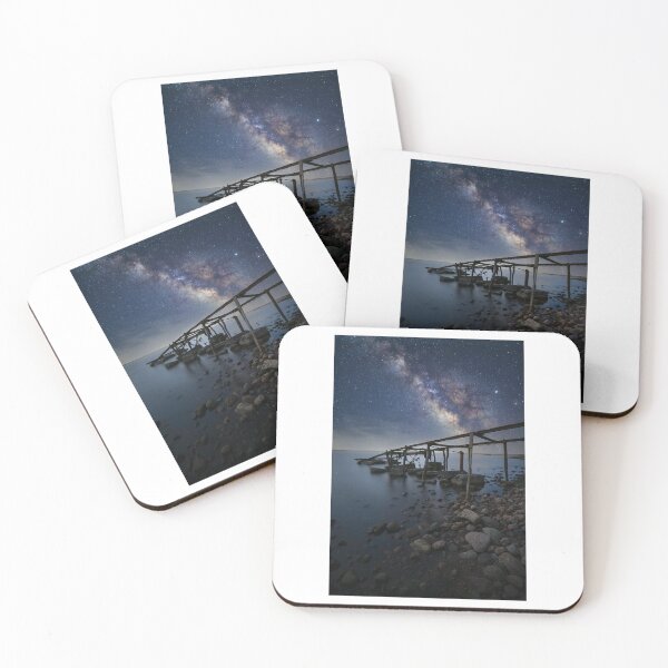 Item preview, Night Sky Pebble Beach Photographic Print designed and sold by Mother-Nature65.