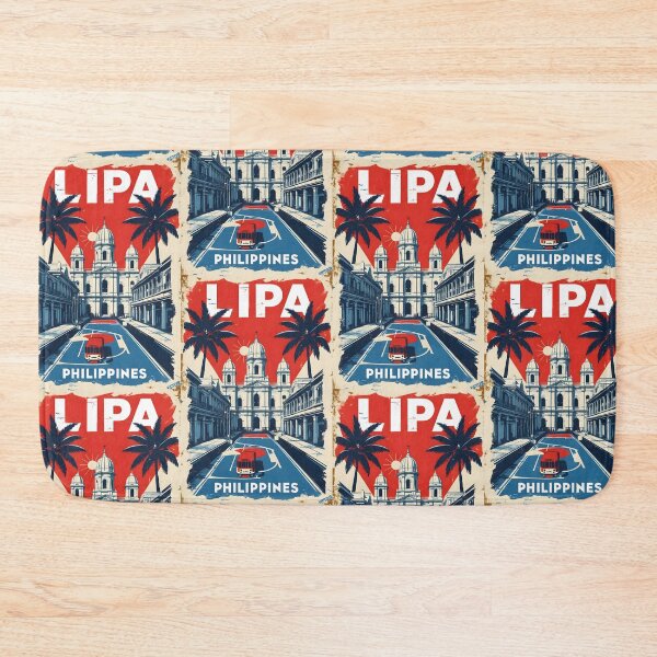 Item preview, Lipa Philippines 1950s Retro Poster Tourism designed and sold by TravelersGems.