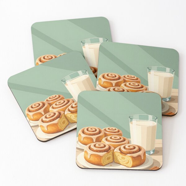 Item preview, Cinnamon rolls and milk Comfort Food designed and sold by Ponted.