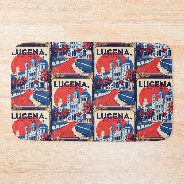 Item preview, Lucena Philippines 1950s Retro Poster Tourism designed and sold by TravelersGems.