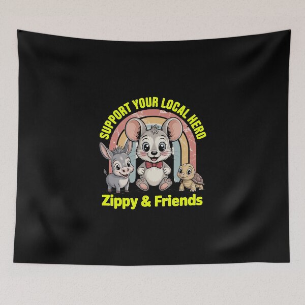 Item preview, Zippy & Friends Cute Retro Animal Tee designed and sold by Zippy Creation.
