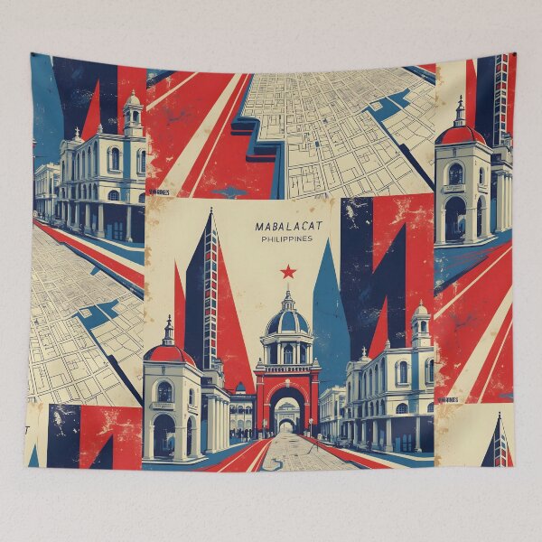 Item preview, Mabalacat Philippines 1950s Retro Poster Tourism designed and sold by TravelersGems.