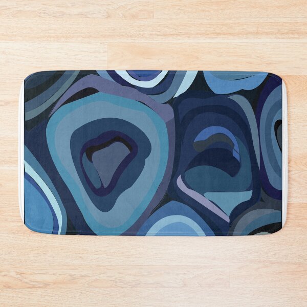 Item preview, Blue Half Circles Abstract Geometric designed and sold by Nisha Prabhu.