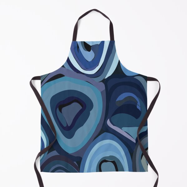 Item preview, Blue Half Circles Abstract Geometric designed and sold by Nisha Prabhu.