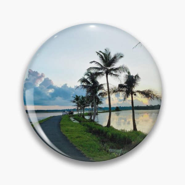 Item preview, Palm Trees Road Landscape Photographic Print designed and sold by Mother-Nature65.