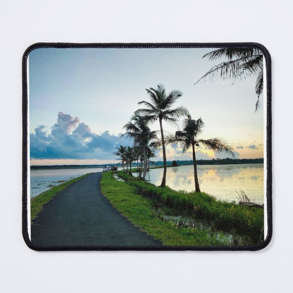Item preview, Palm Trees Road Landscape Photographic Print designed and sold by Mother-Nature65.