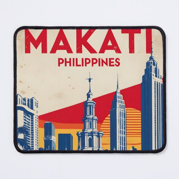 Item preview, Makati Philippines 1950s Retro Poster Tourism designed and sold by TravelersGems.