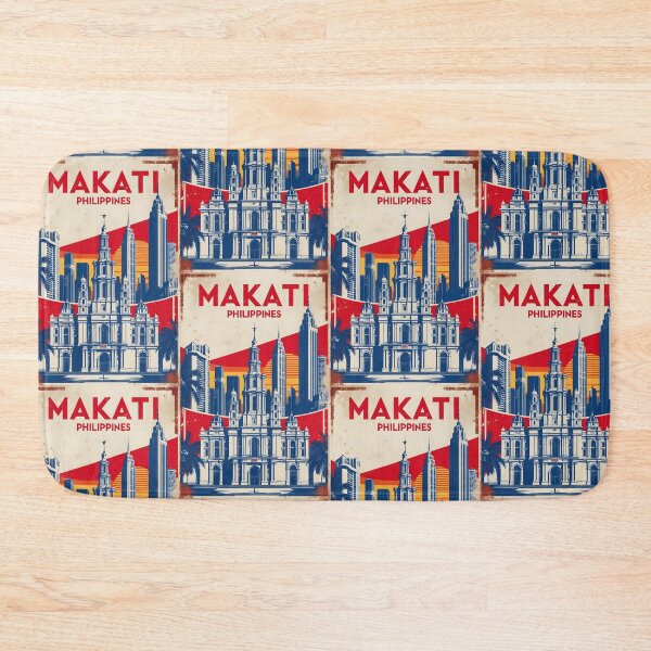 Item preview, Makati Philippines 1950s Retro Poster Tourism designed and sold by TravelersGems.