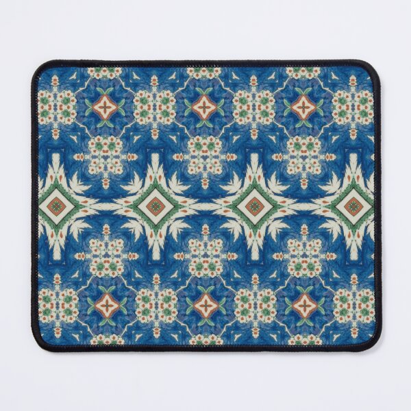 Item preview, Blue Ottoman Floral Tile Pattern designed and sold by Surfy42.