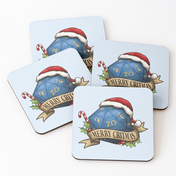 Item preview, Merry Critmas Blue D20 Dice for Christmas designed and sold by KAI-Studio.