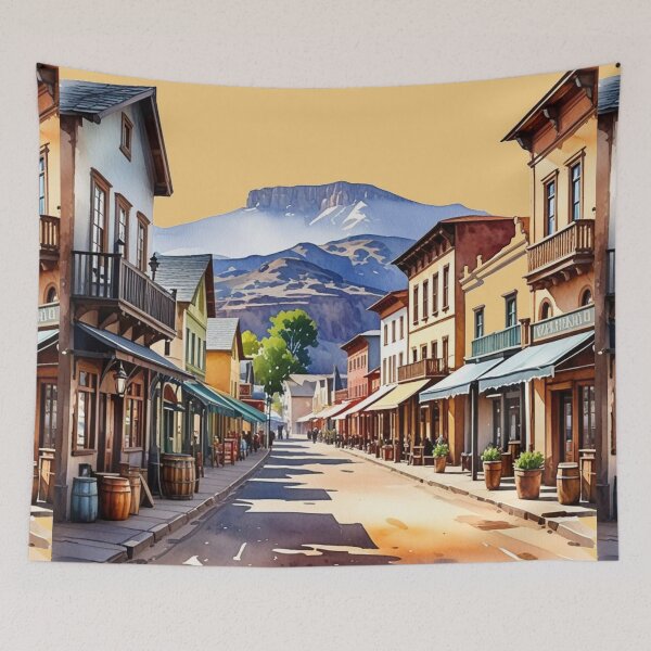 Item preview, Color splatter Western Town designed and sold by MirucaDesign.