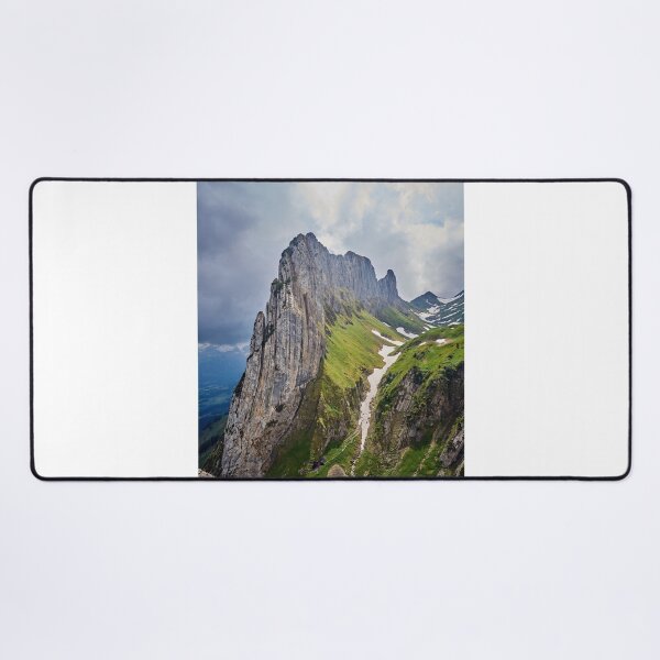 Item preview, Grassy Mountain Range Cloudy Sky Photographic Print designed and sold by Mother-Nature65.