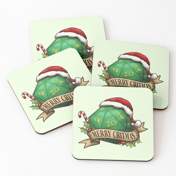 Item preview, Merry Critmas Geen D20 Dice for Christmas designed and sold by KAI-Studio.