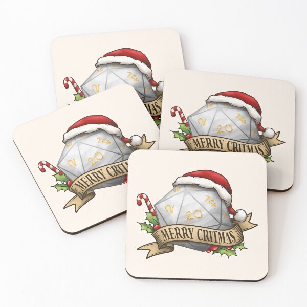 Item preview, Merry Critmas White D20 Dice for Christmas designed and sold by KAI-Studio.