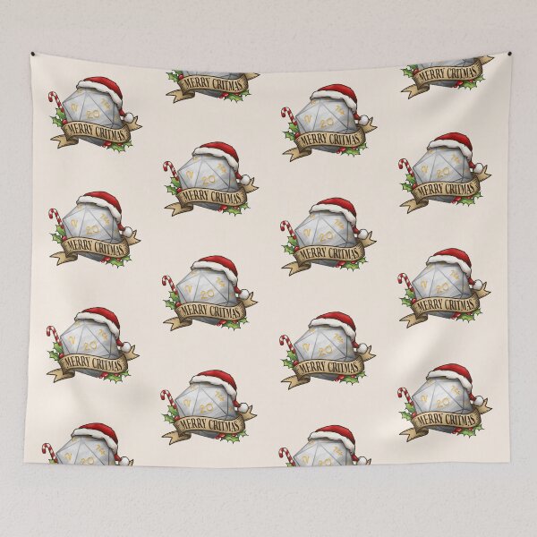 Item preview, Merry Critmas White D20 Dice for Christmas designed and sold by KAI-Studio.