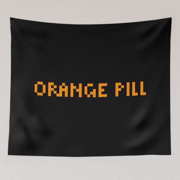 Item preview, Orange Pill Bitcoin designed and sold by CyberRex.