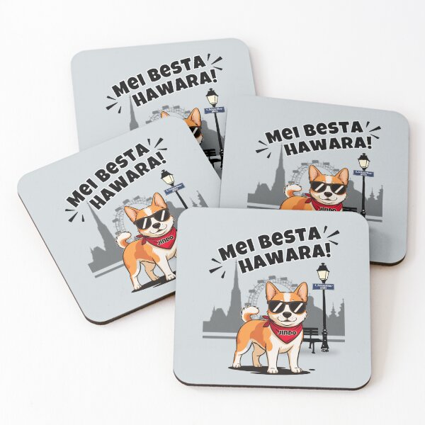Item preview, My Best Buddy – Cool Jindo Dog with Viennese Flair designed and sold by mycreastyle.