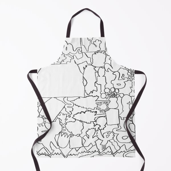 Item preview, Black and White Outline of Kids Drawings Collage designed and sold by Think-In-Yellow.