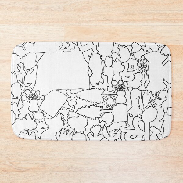Item preview, Black and White Outline of Kids Drawings Collage designed and sold by Think-In-Yellow.