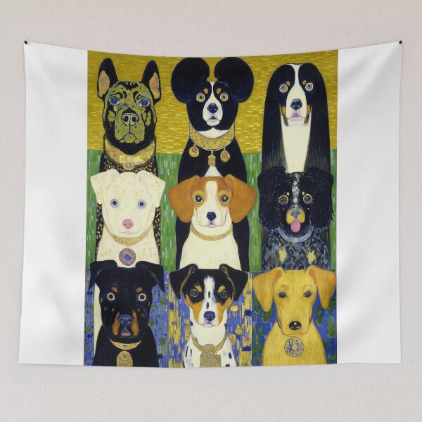 Item preview, NINE DOG PORTRAITS - illustration .2 designed and sold by lautir.