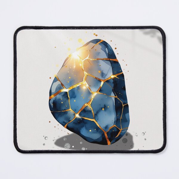 Item preview, Kintsugi Art Print: Inspirational Light Through Cracks Poster designed and sold by KlavdiyaArt.