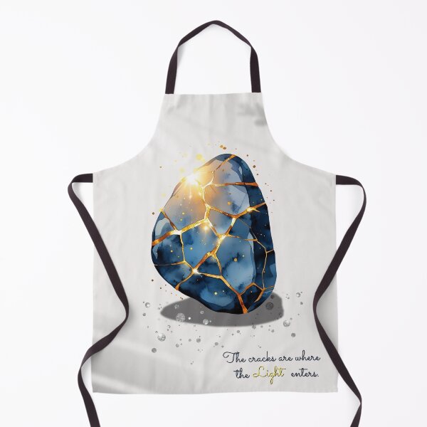 Item preview, Kintsugi Art Print: Inspirational Light Through Cracks Poster designed and sold by KlavdiyaArt.
