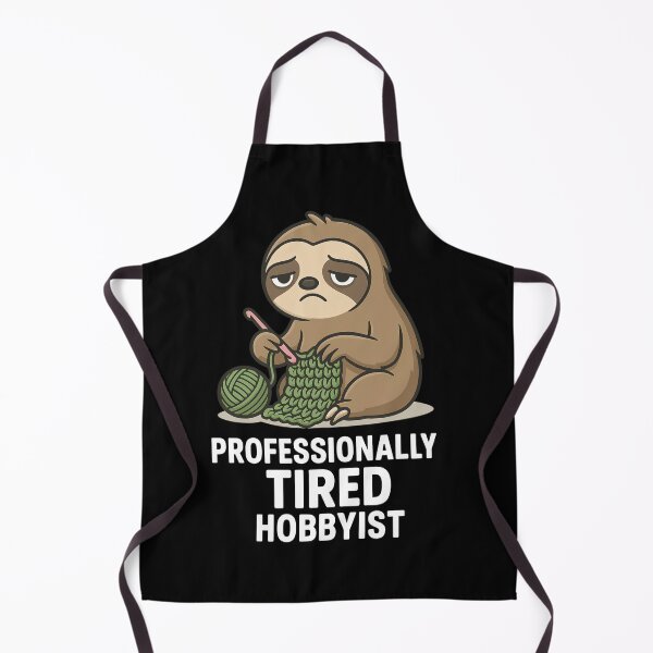 Item preview, Professionally Tired Hobbyist Sloth Knitting Funny Design Gifts designed and sold by EM&Maker.