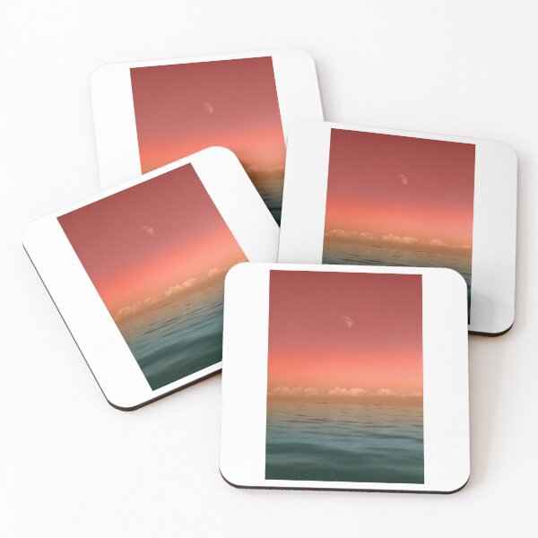 Item preview, Orange Sunset Waves Photographic Print designed and sold by Mother-Nature65.
