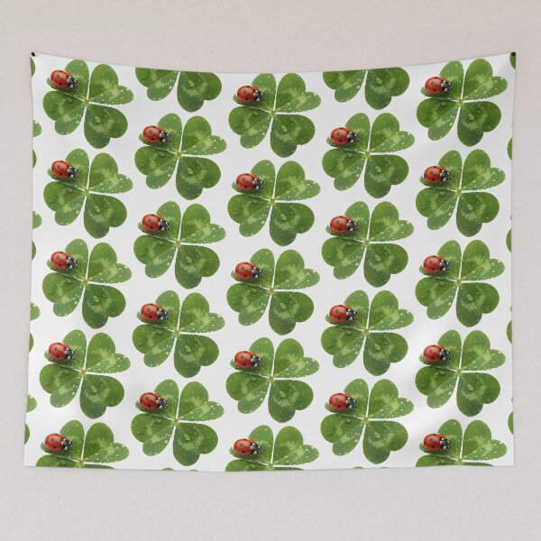 Item preview, Realistic Photo Ladybug on Four-Leaf Clover with Dew Drops | Good Luck Symbol designed and sold by Wild-way Art.